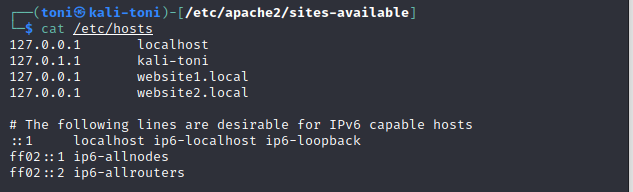 Configuración básica de Apache